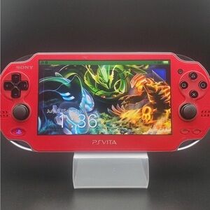 Sony PS Vita Handheld Console in Vibrant Red